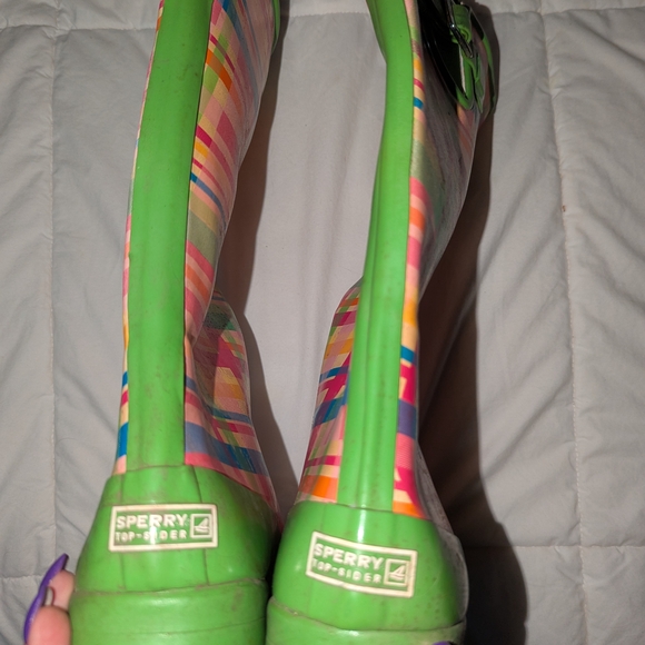 Sperry Pink Winter Rain Boots - Picture 4 of 6